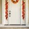 Glitzhome® 6ft. Fall Lighted Maple Leaves Garland with Timer